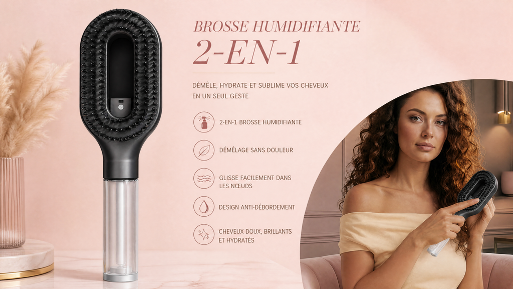 VOLUMA Brosse Humidifiante 2-en-1