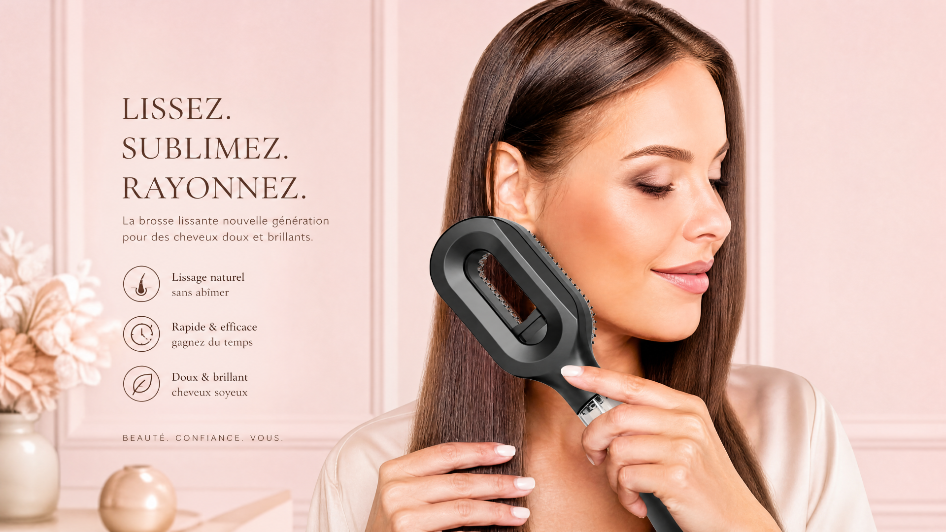 VOLUMA Brosse Humidifiante 2-en-1