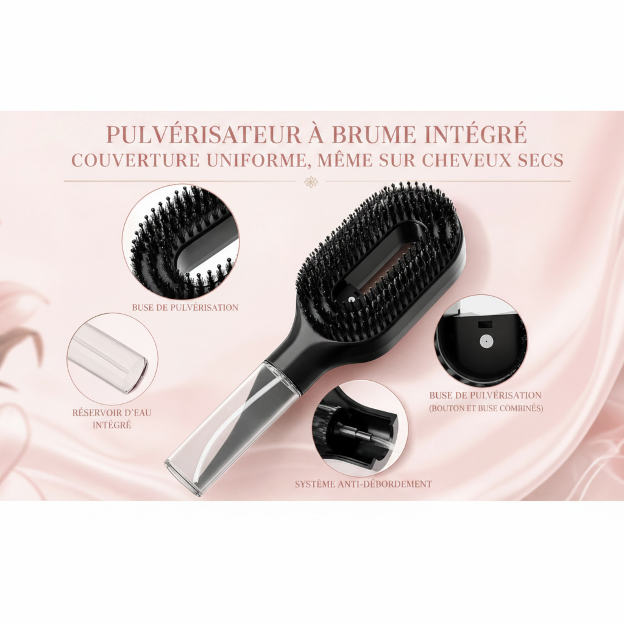 VOLUMA Brosse Humidifiante 2-en-1